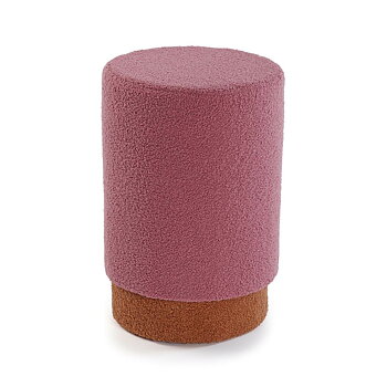 Sittpall Versa Rosa Trä Textil 33 x 47 x 33 cm