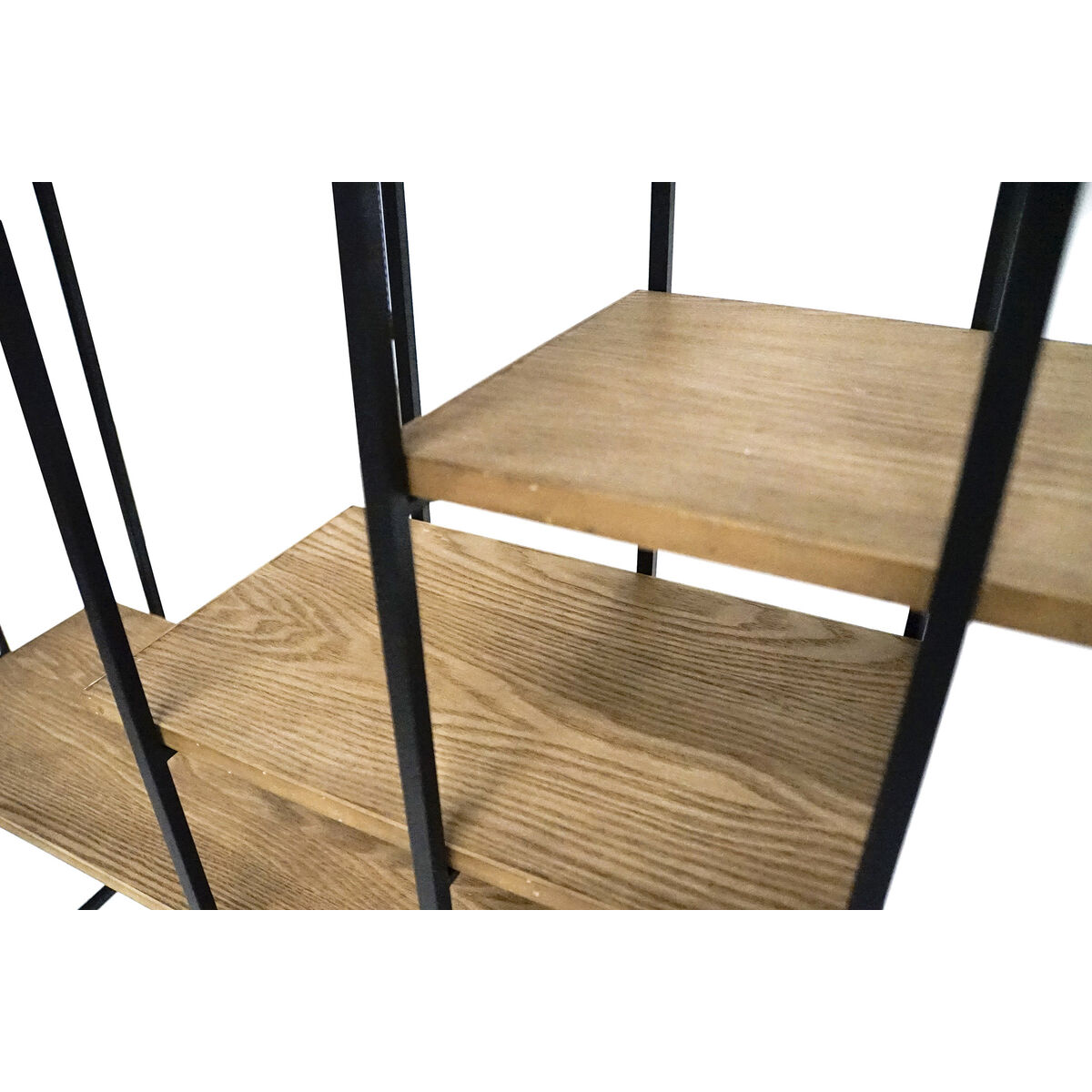 Bokhylla DKD Home Decor Svart Naturell Metall Trä MDF 140 x 33 x 180 cm (1) - 3