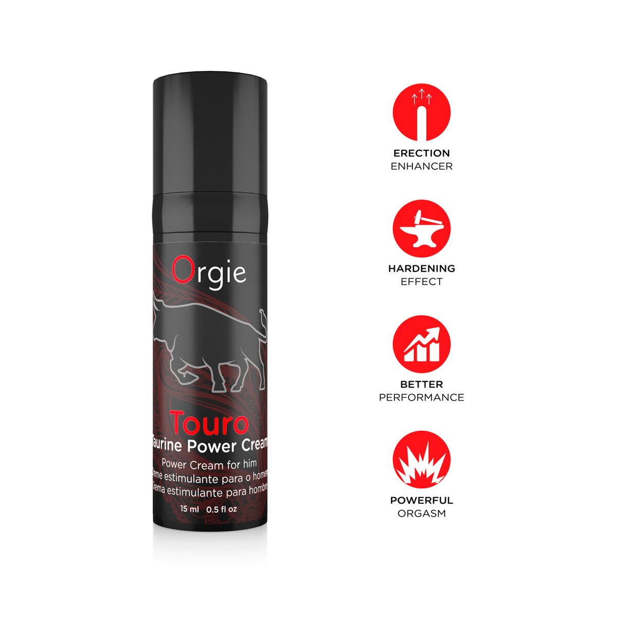 Stimulerande kräm Orgie Touro 15 ml - 3