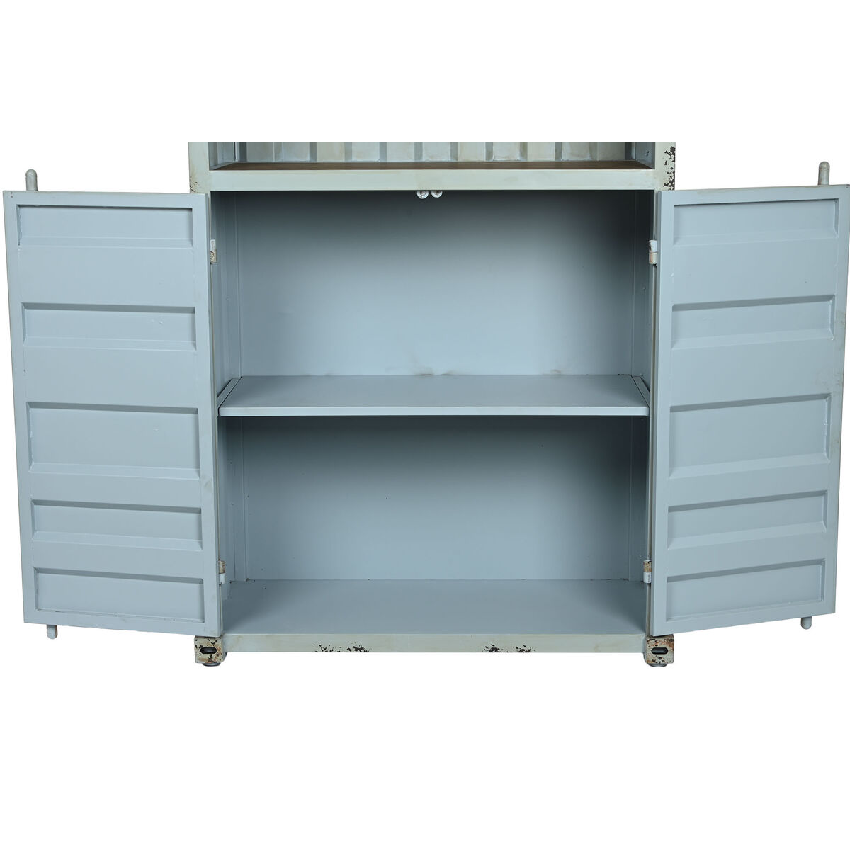 Bokhylla Home ESPRIT Turkos Himmelsblå Metall Trä MDF 87 x 44 x 168,5 cm - 4