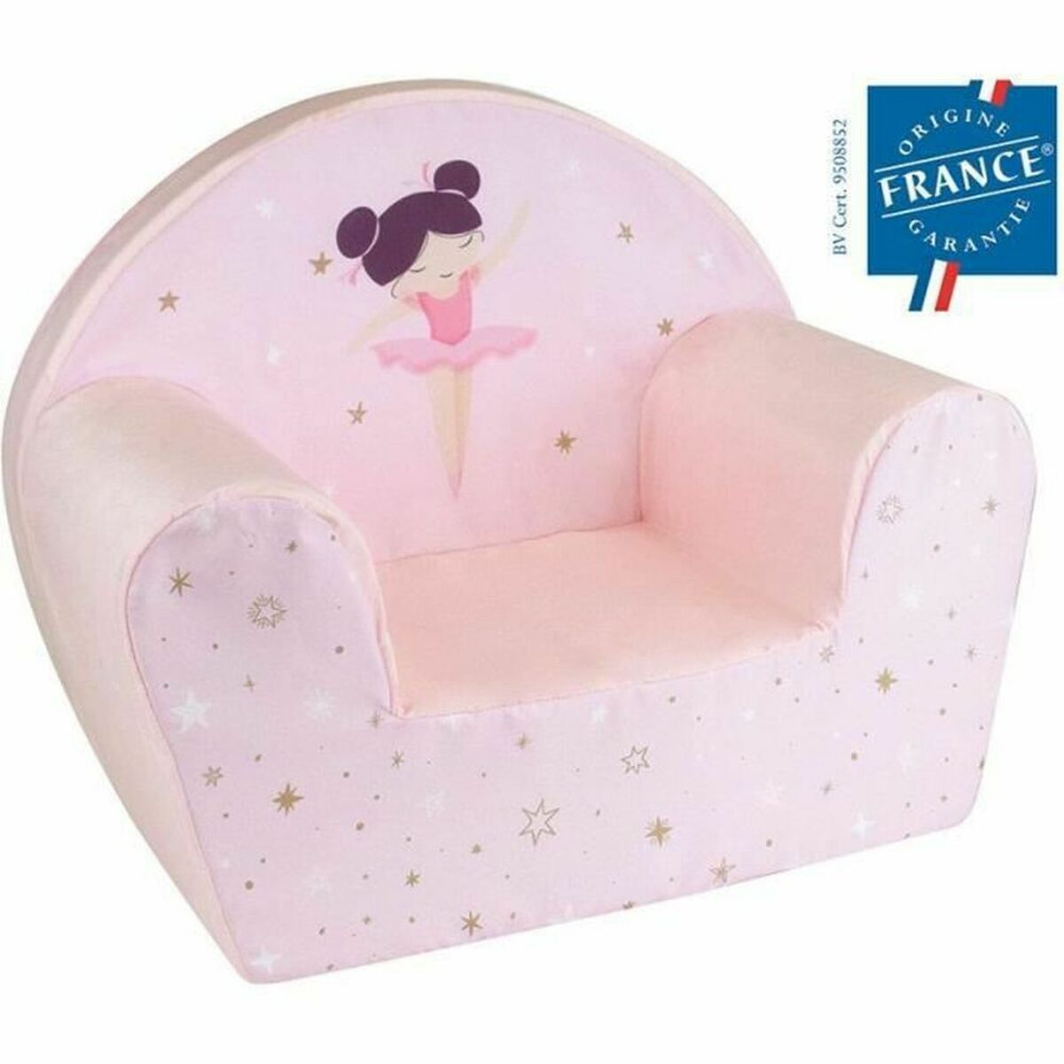 Barnfåtölj Fun House Dancer Ballerina Club Rosa 52 x 33 x 42 cm - 2
