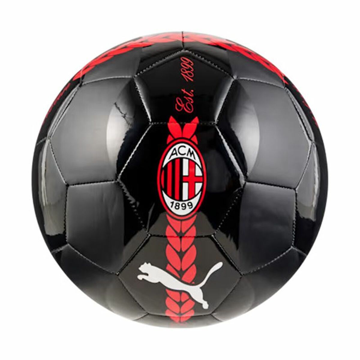Fotboll Puma AC Milan Prematch Ball Svart Storlek 5