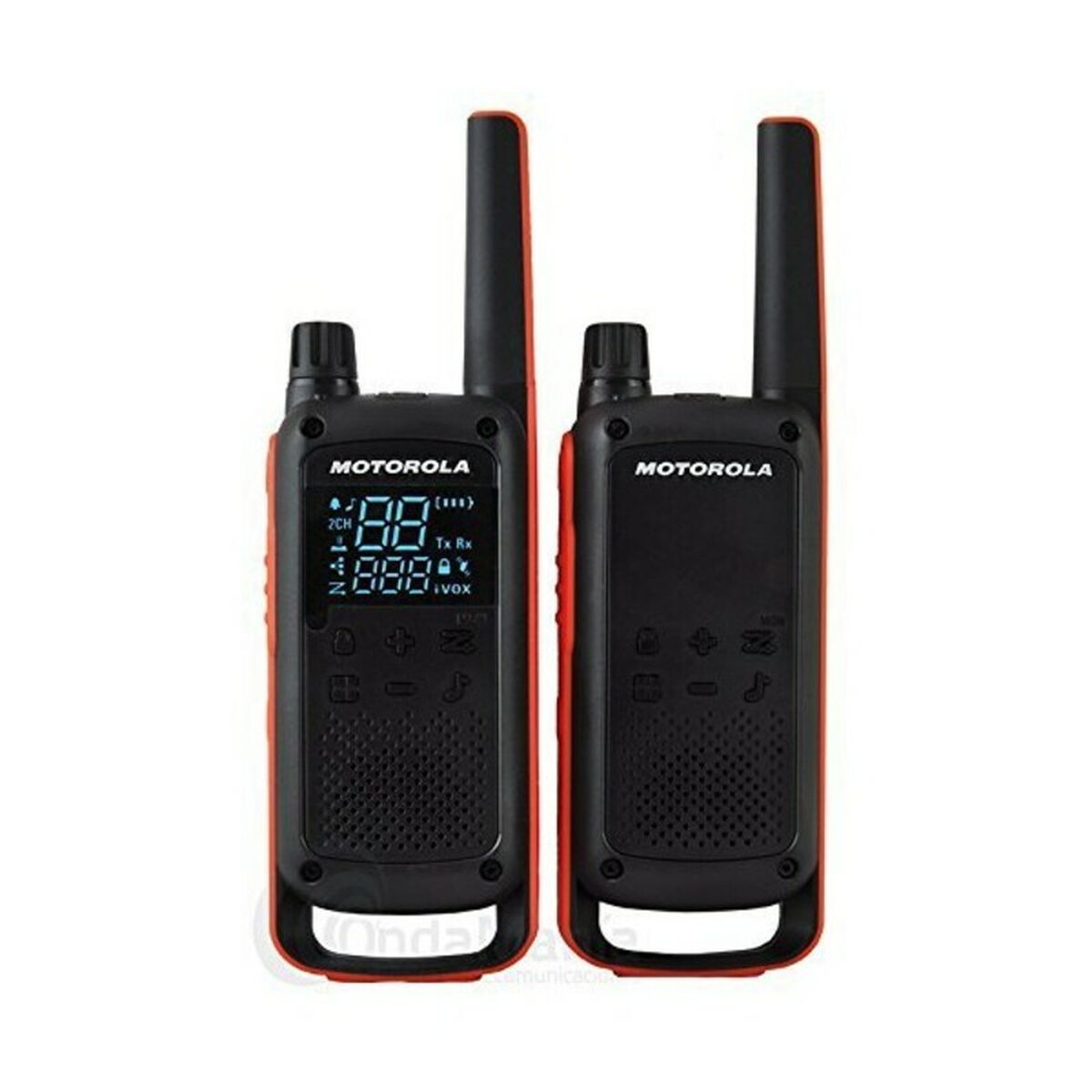 Walkie-Talkie Motorola T82 (2 Pcs) Svart Orange