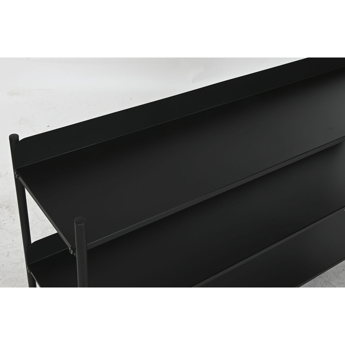 Bokhylla Home ESPRIT Svart Metall 120 x 30 x 76 cm - 3
