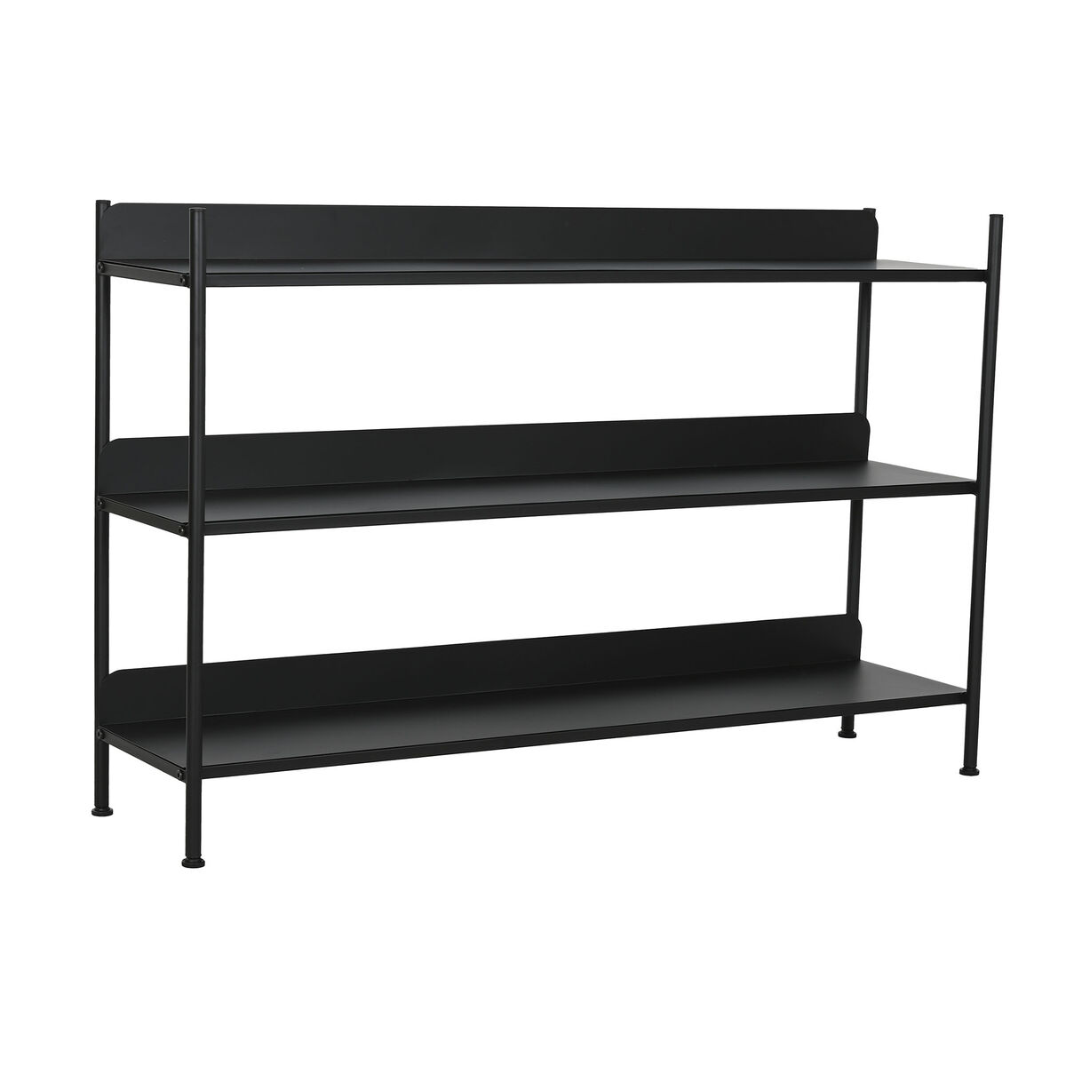 Bokhylla Home ESPRIT Svart Metall 120 x 30 x 76 cm - 2