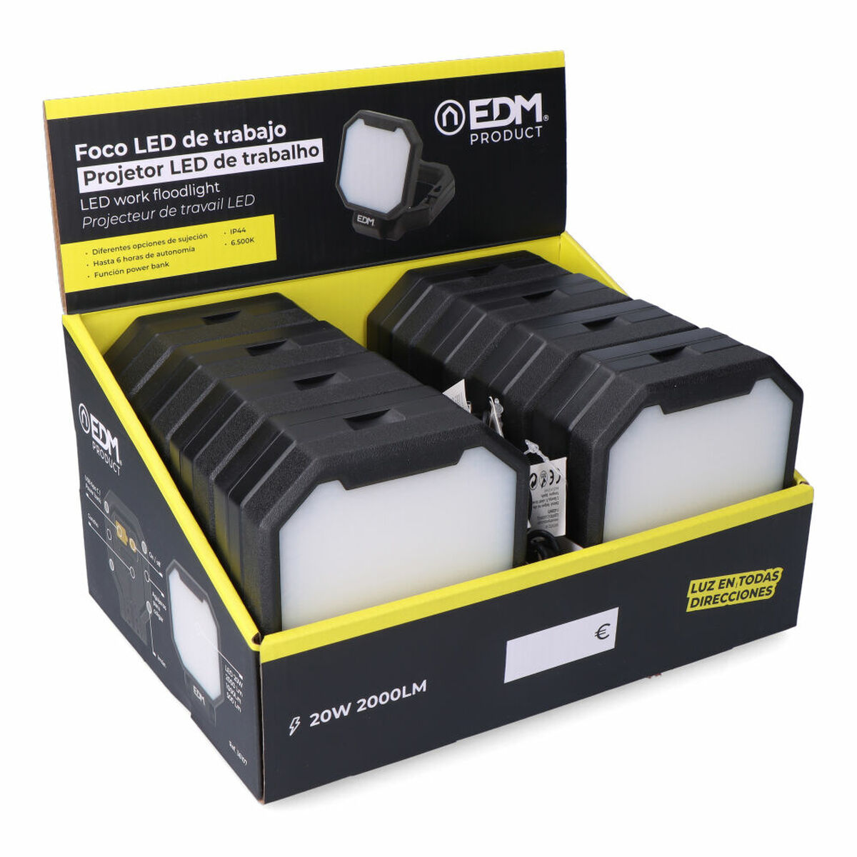 LED spotlight EDM 36107 20 W 6500 K 1000 Lm 2000 Lm 500 lm 3 i 1 - 7