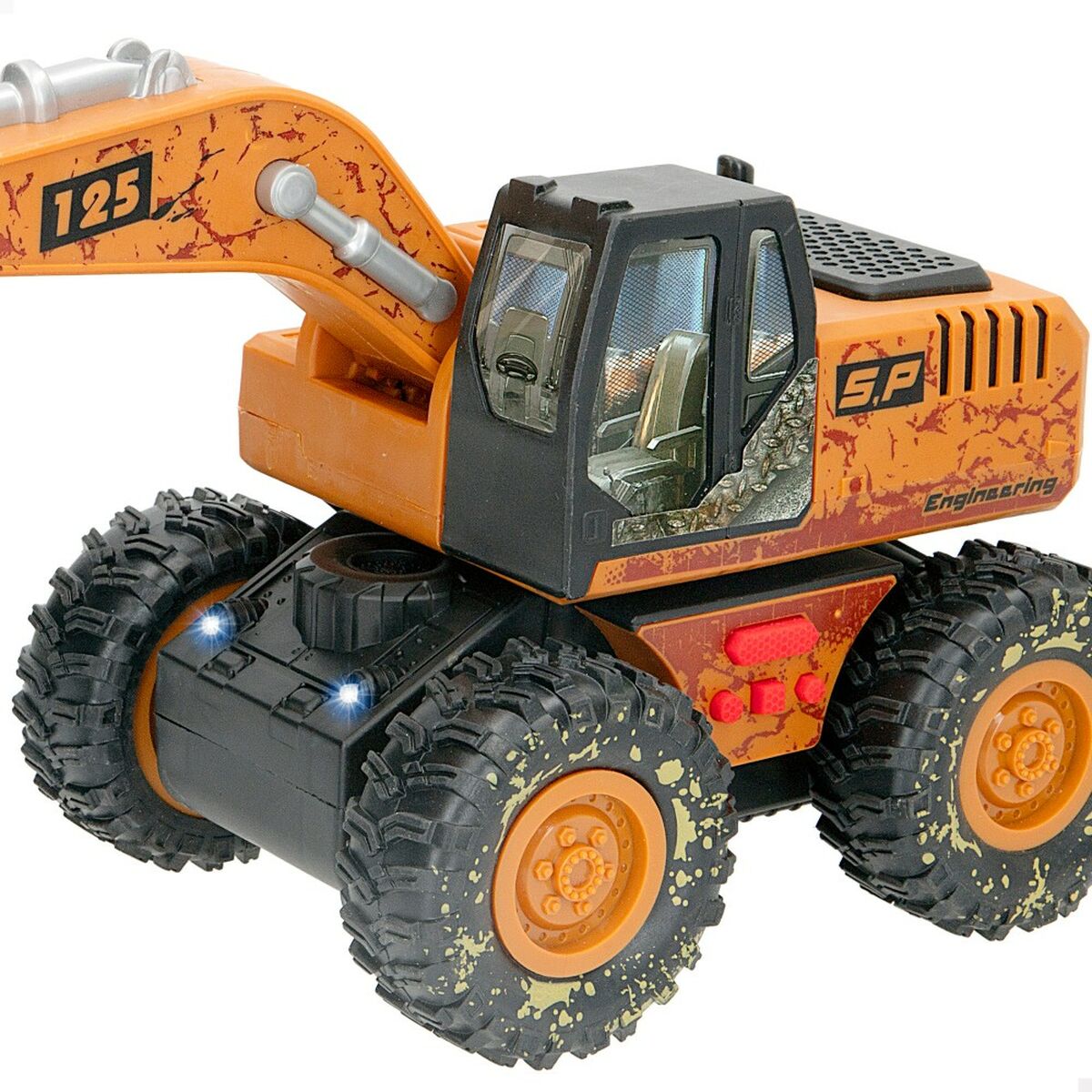 Grävmaskin Speed & Go Ljus Ljud 26 x 15 x 12 cm (6 antal) - 4