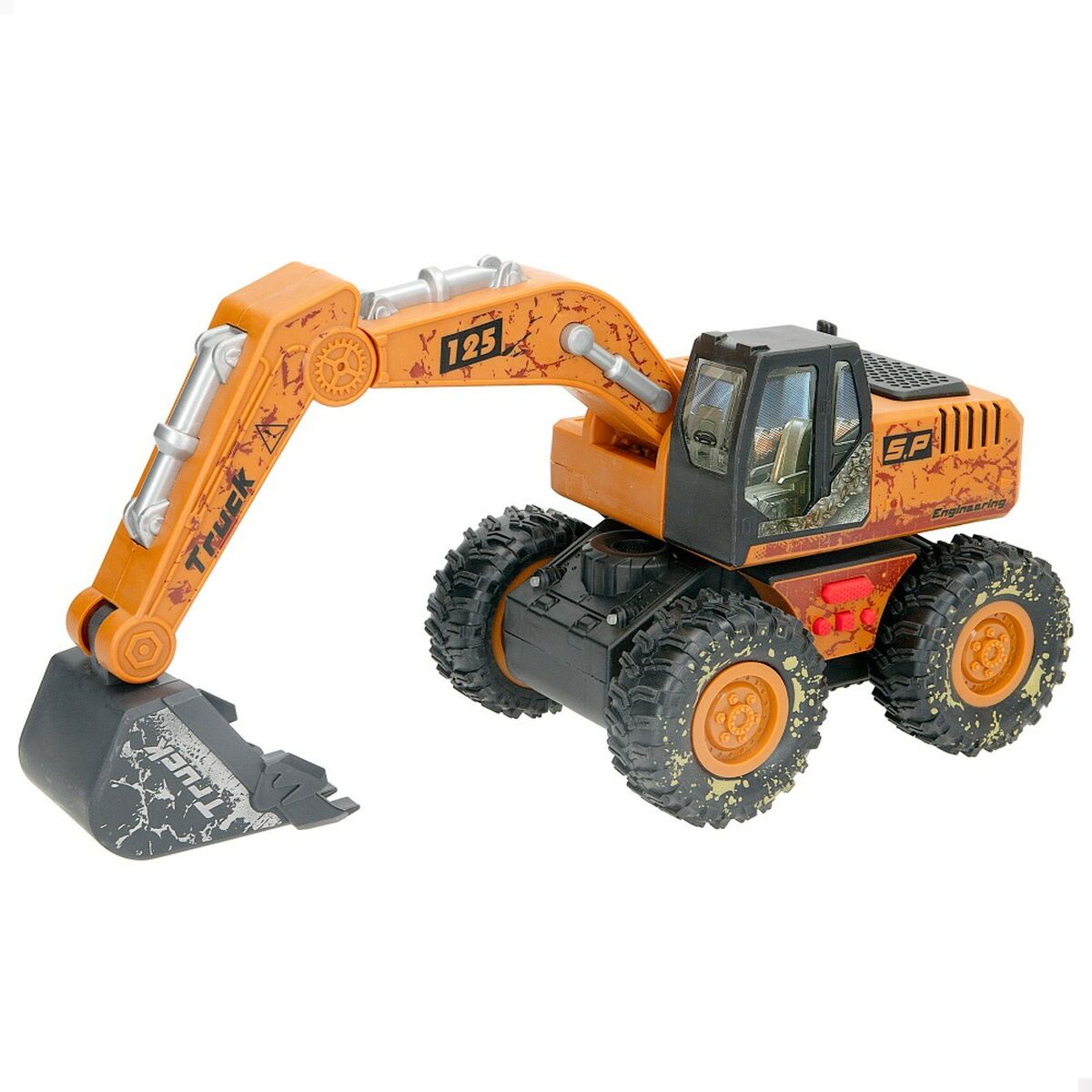 Grävmaskin Speed & Go Ljus Ljud 26 x 15 x 12 cm (6 antal) - 7