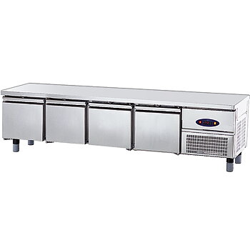 Kylbänk med 4 lådor GN 1/1 för kokplattor, w 2200 mm