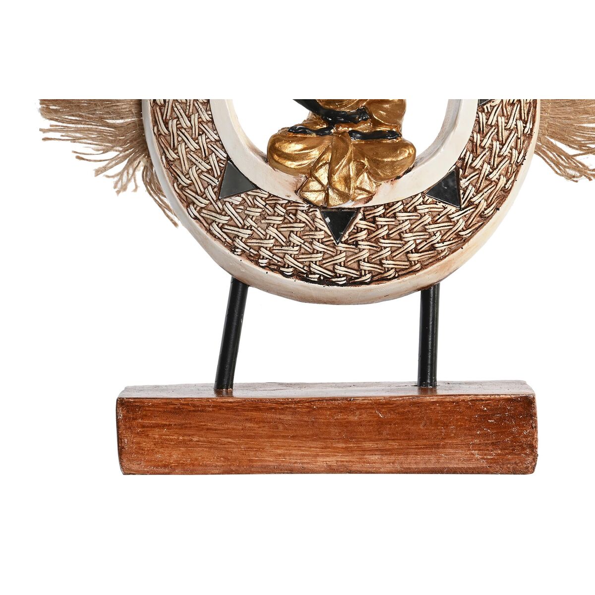 Prydnadsfigur DKD Home Decor 18,5 x 5,6 x 30,5 cm Beige Blå Buddha Orientalisk (2 antal) - 4