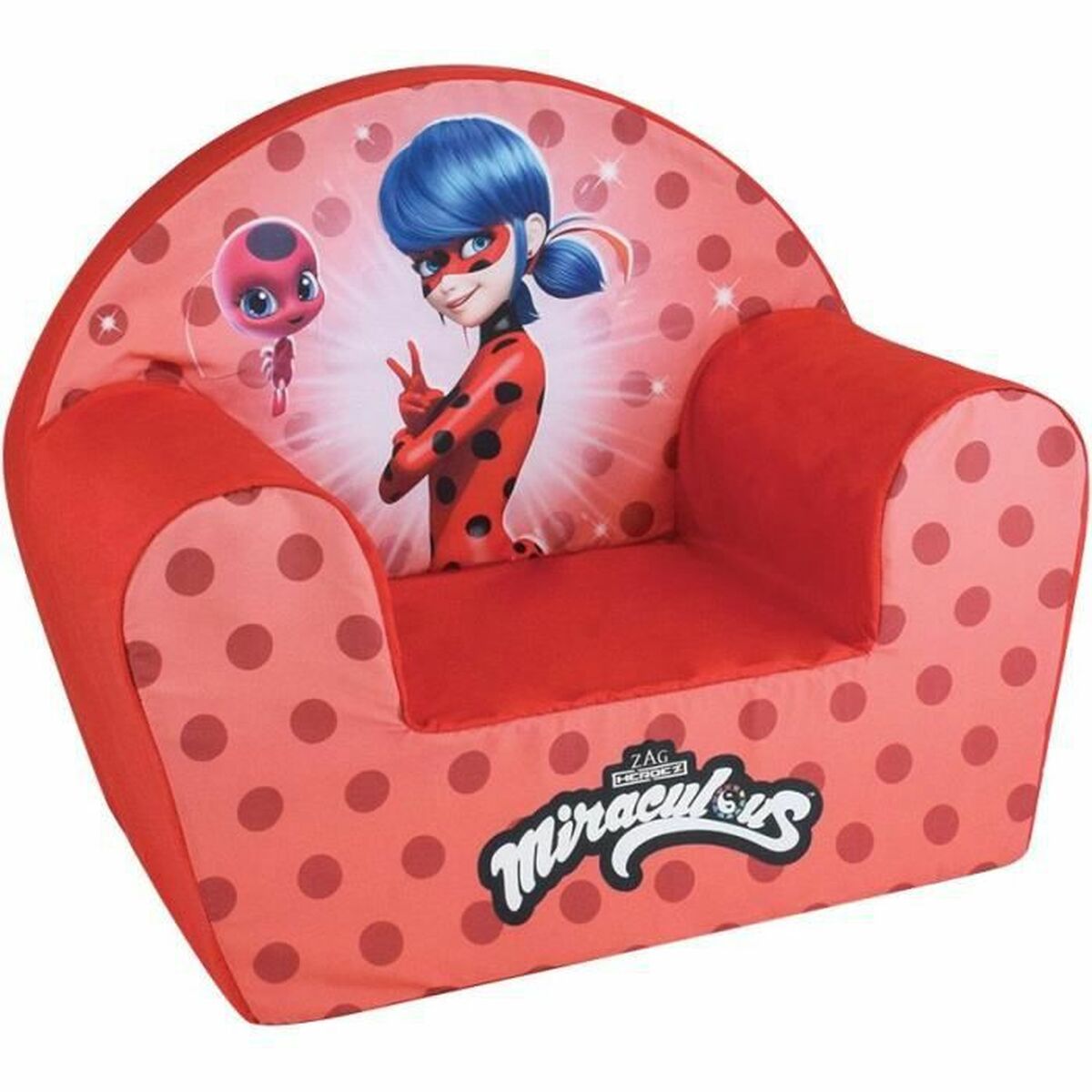 Barnfåtölj Fun House Lady Bug club 52 x 33 x 42 cm - 2