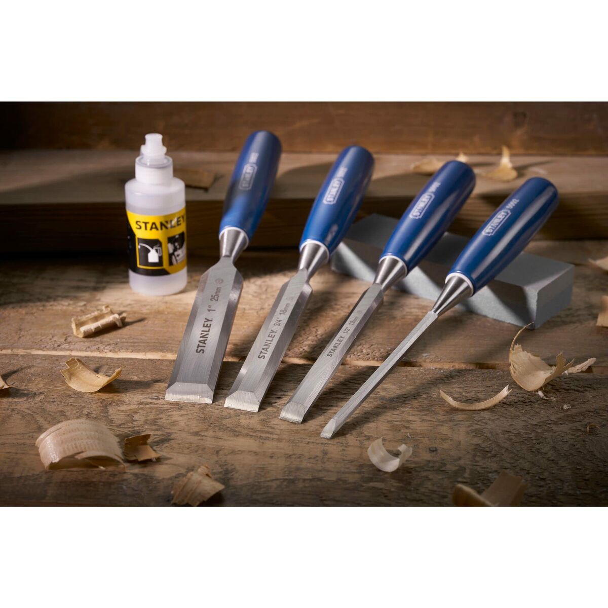 Mejselset Stanley 5002 Trä 6, 12, 18, 25 mm 4 Delar - 5