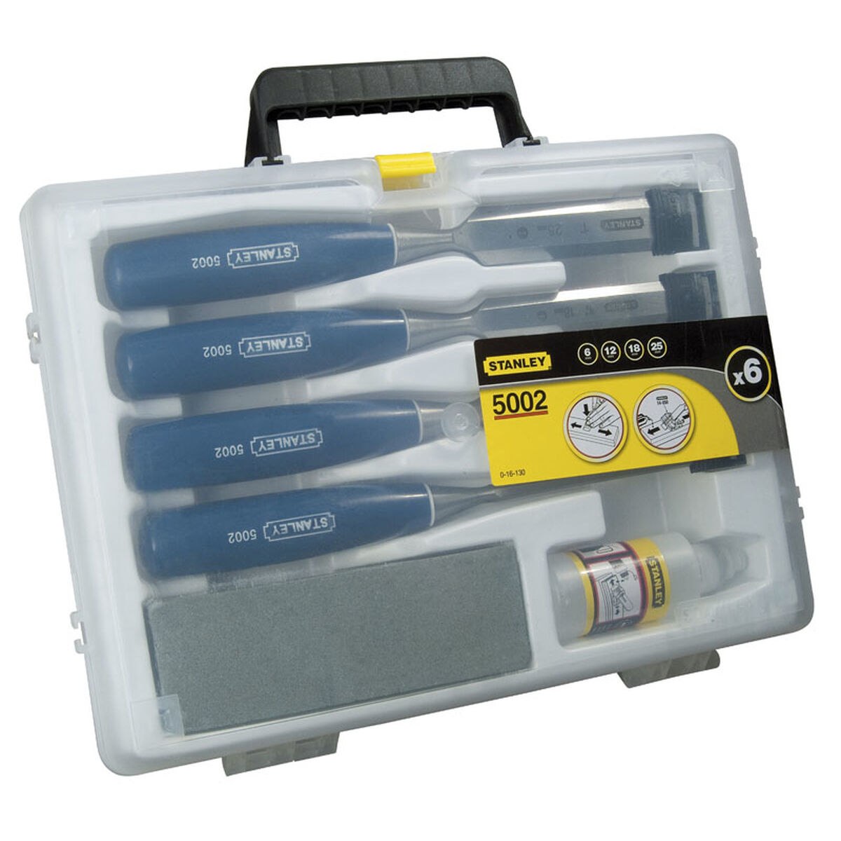 Mejselset Stanley 5002 Trä 6, 12, 18, 25 mm 4 Delar - 8