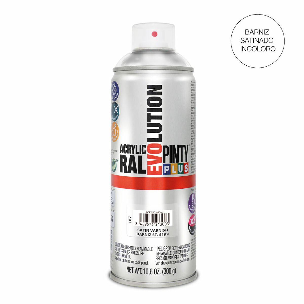 Lacksprej Pintyplus Evolution S199 400 ml Satinfinish Ofärgad - 4
