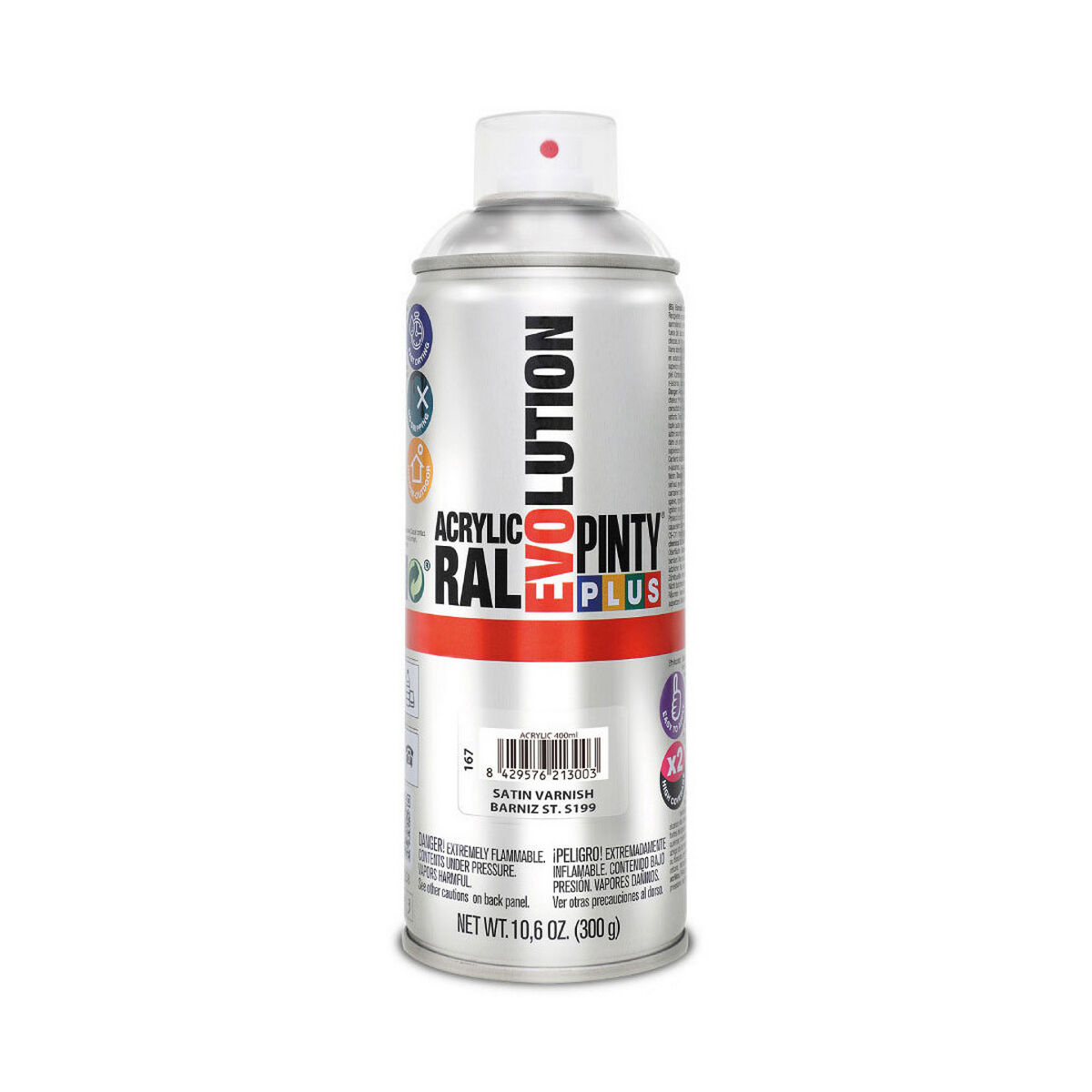 Lacksprej Pintyplus Evolution S199 400 ml Satinfinish Ofärgad