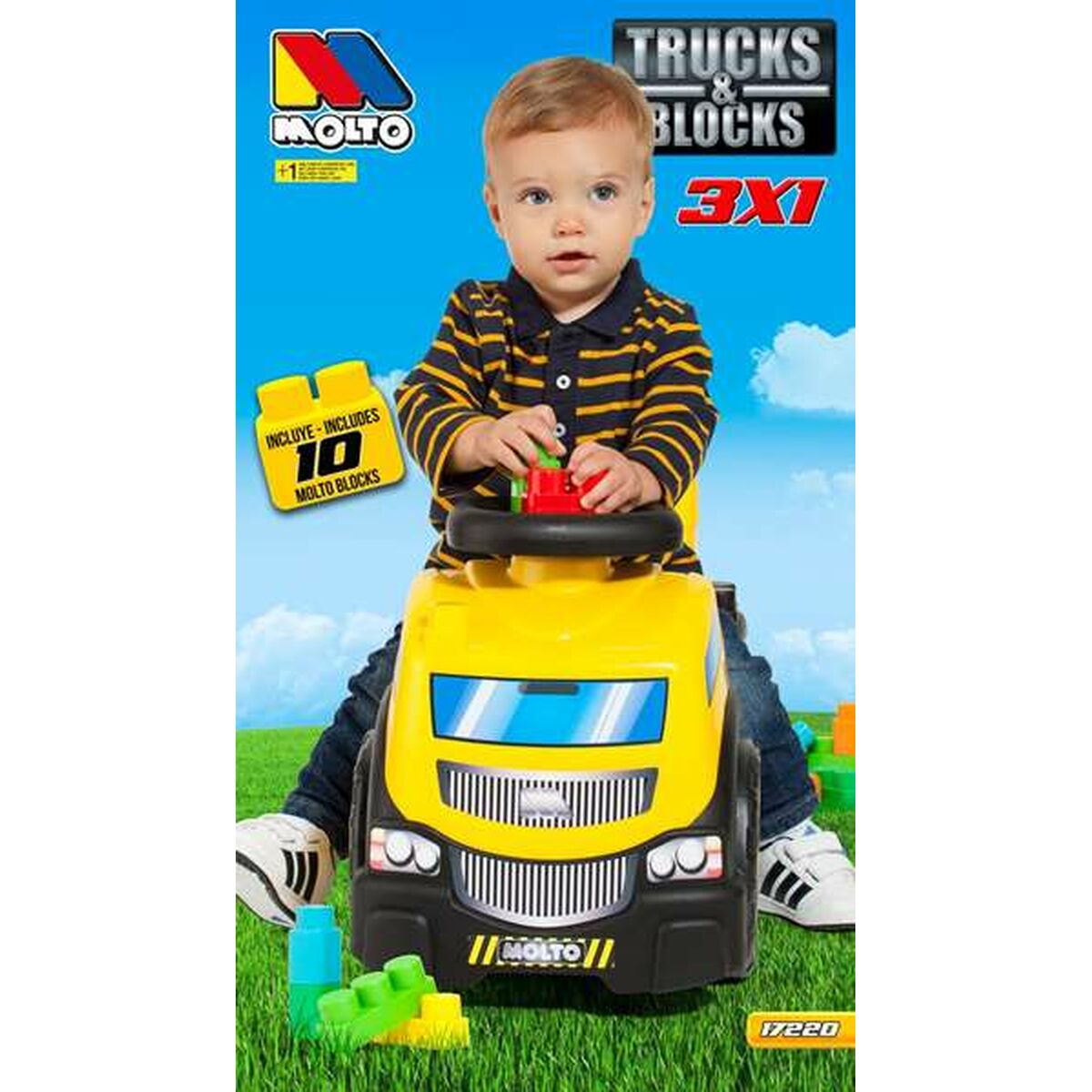 Trehjuling Moltó Trucks and blocks 89 cm - 6
