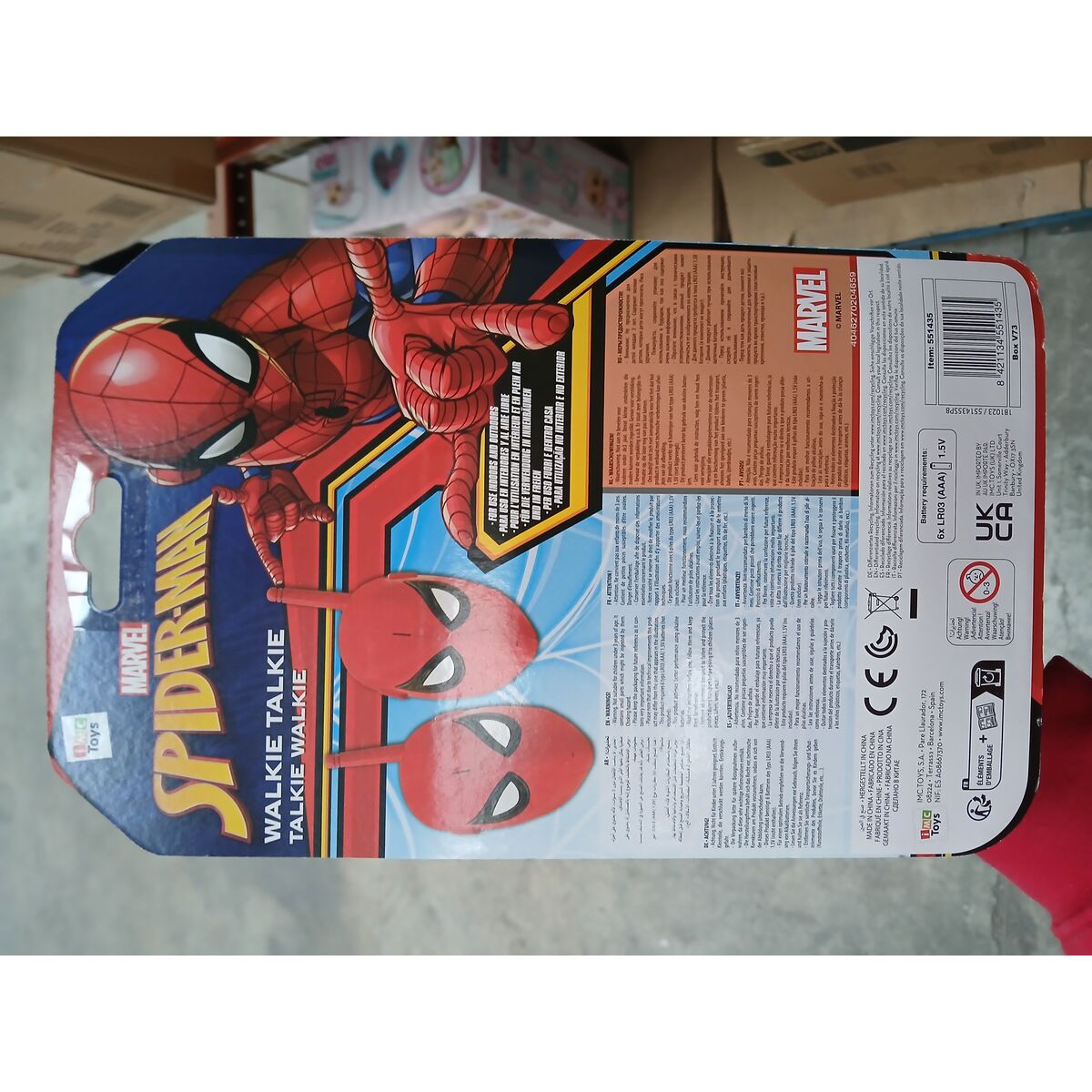 Walkie-Talkie Spider-Man Röd 2 antal - 5