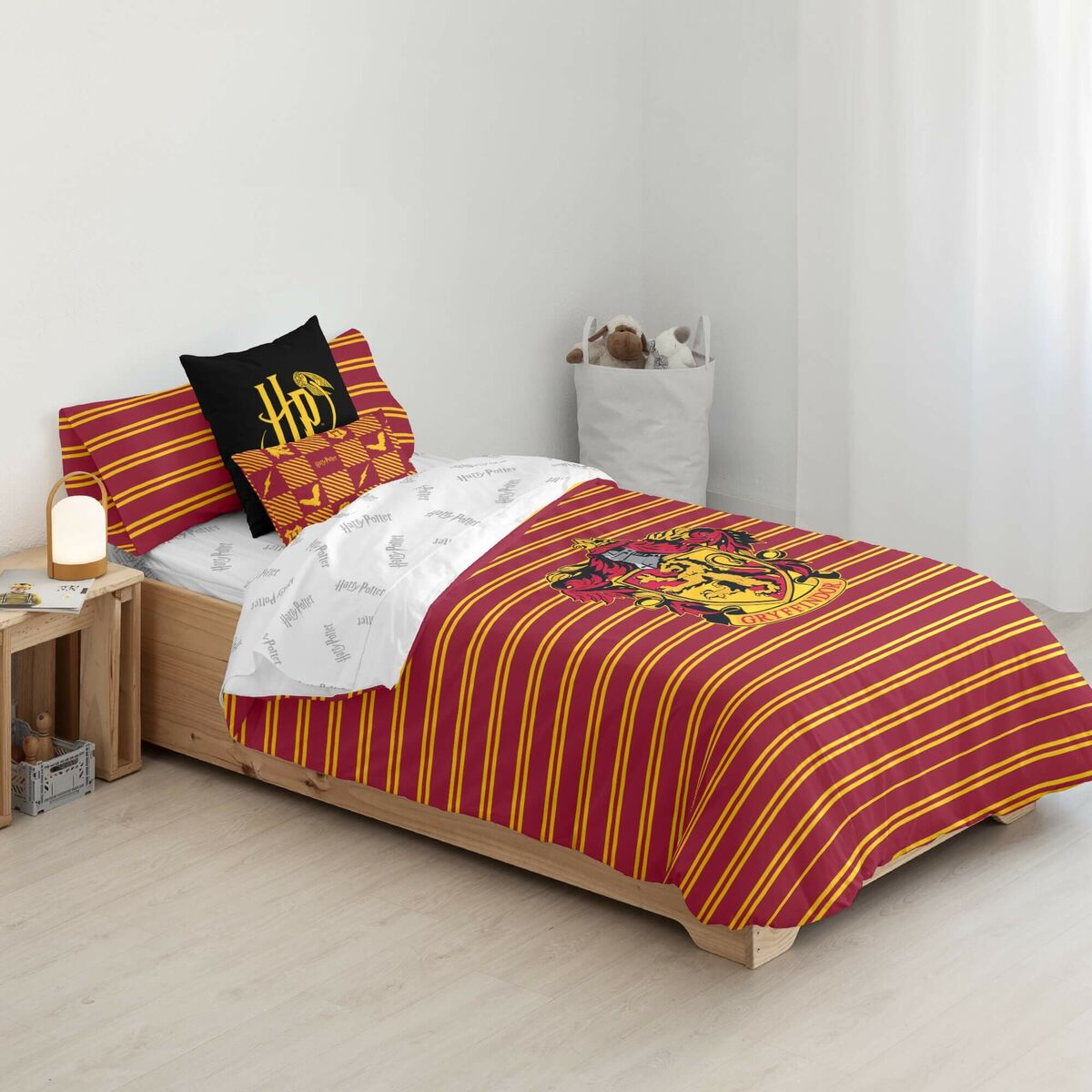 Påslakan Harry Potter Gryffindor Shield Multicolour 175 Trådar 140 x 200 cm Säng 80 - 5