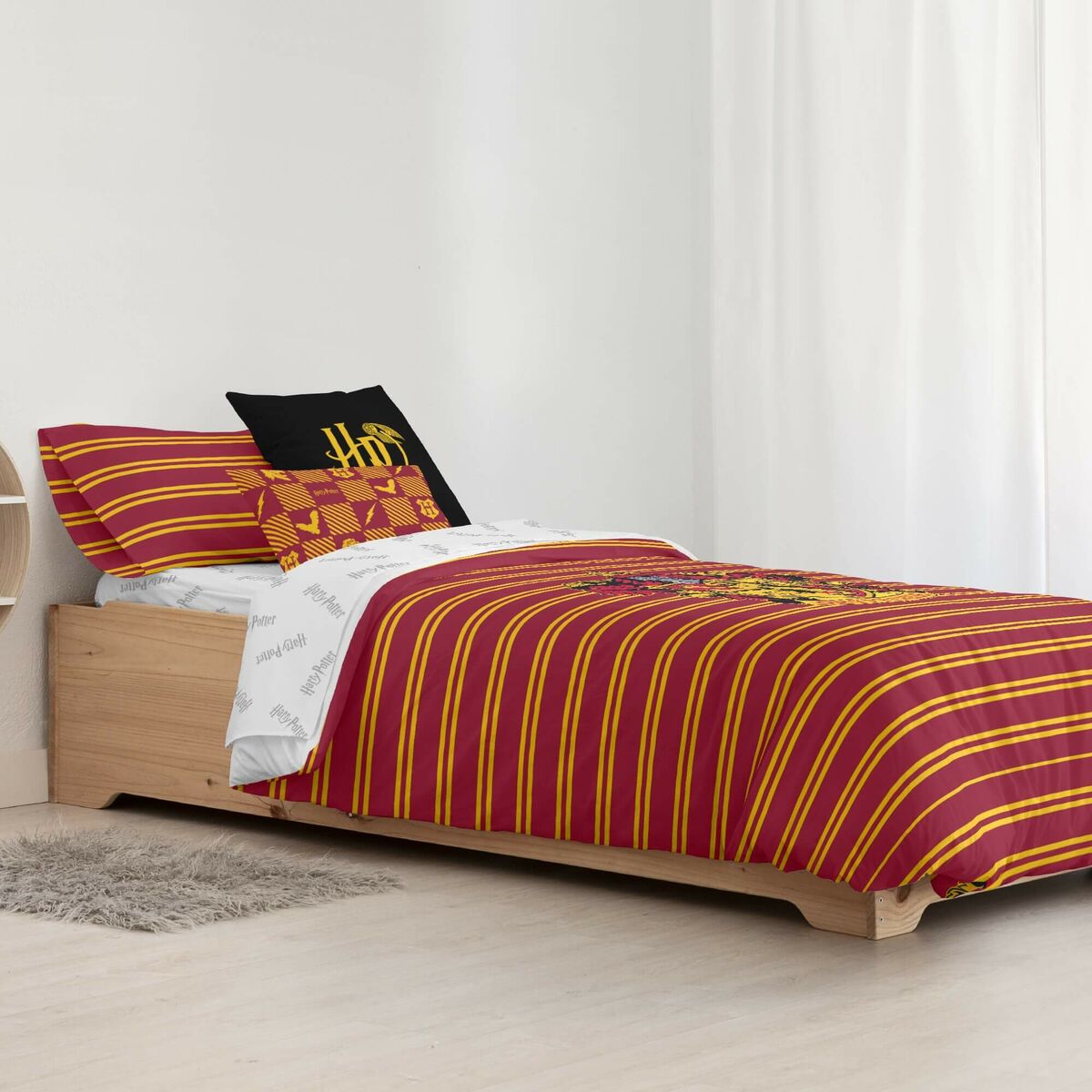 Påslakan Harry Potter Gryffindor Shield Multicolour 175 Trådar 140 x 200 cm Säng 80 - 6