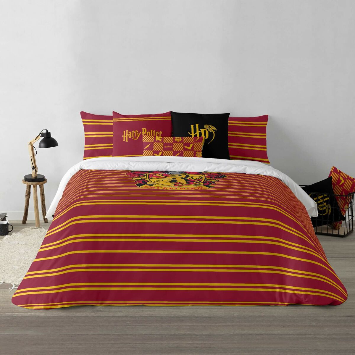 Påslakan Harry Potter Gryffindor Shield Multicolour 175 Trådar 140 x 200 cm Säng 80 - 3