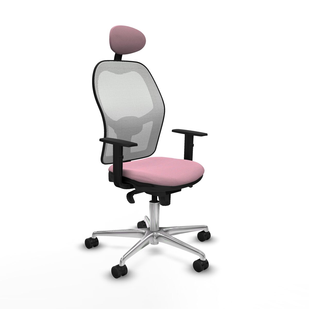 Kontorsstol med nackstöd Jorquera Piqueras y Crespo 1D086N1 Rosa