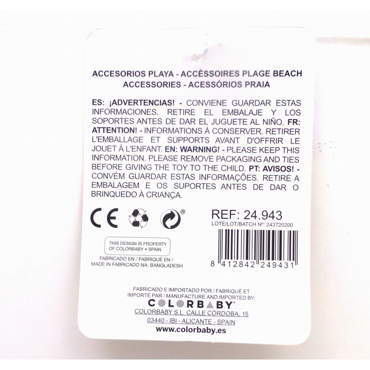 Grävmaskin Colorbaby 26 cm polypropen (12 antal) - 9