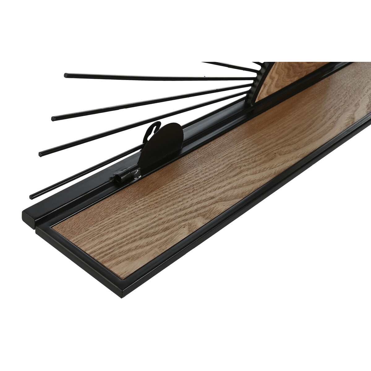 Bokhylla Home ESPRIT Svart Naturell Metall Trä MDF 58 x 10,5 x 28 cm Vägg - 2