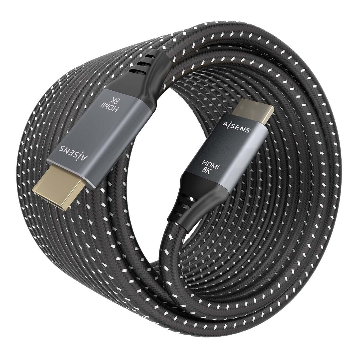 Kabel HDMI Aisens A150-0877 7 m Svart/Grå - 2