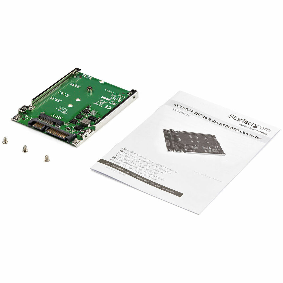 SATA adapter till hårddisk (2.5"/ 7 mm) Startech 3180248000 Grön - 6