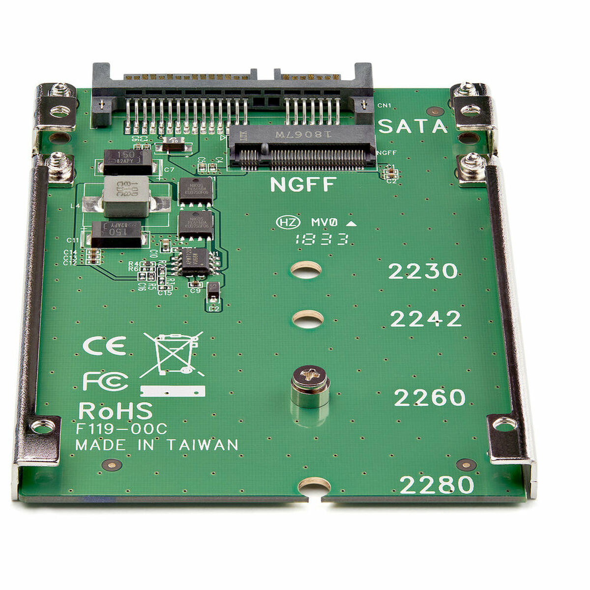 SATA adapter till hårddisk (2.5"/ 7 mm) Startech 3180248000 Grön - 8