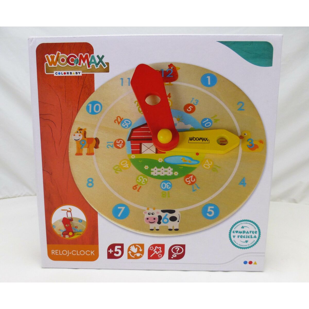 Utbildningsspel Woomax Klocka (12 antal) - 9