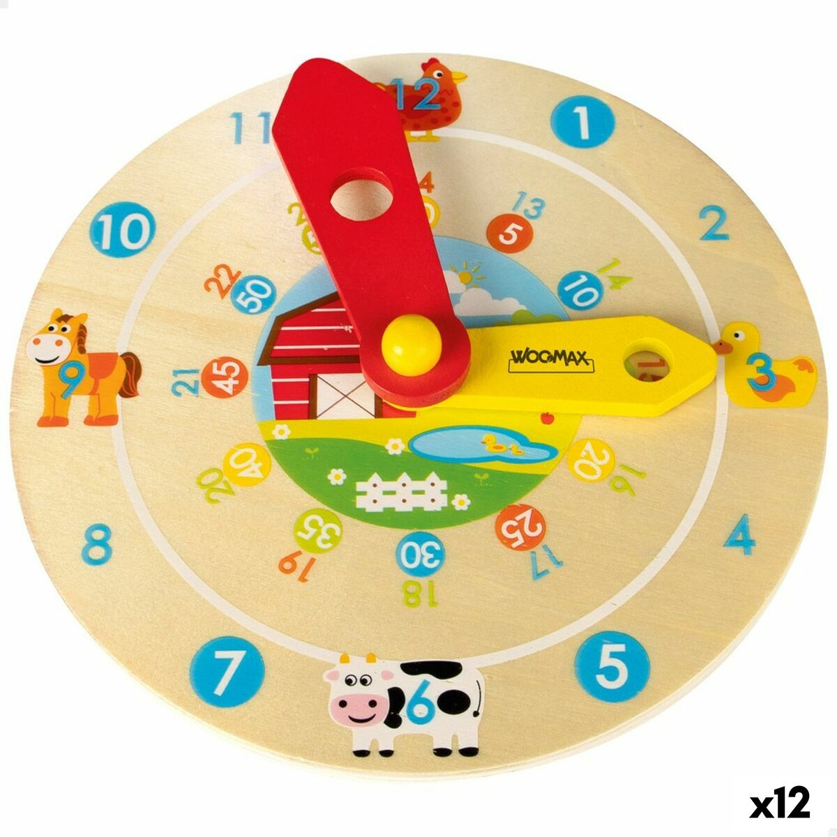 Utbildningsspel Woomax Klocka (12 antal) - 4