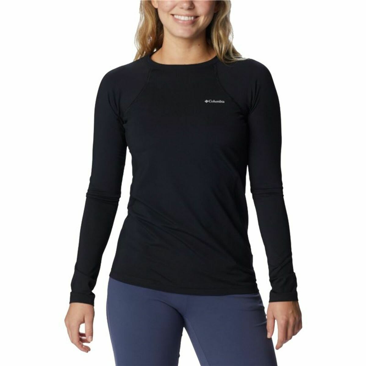 T-shirt med lång ärm Dam Columbia Midweight Svart - 5