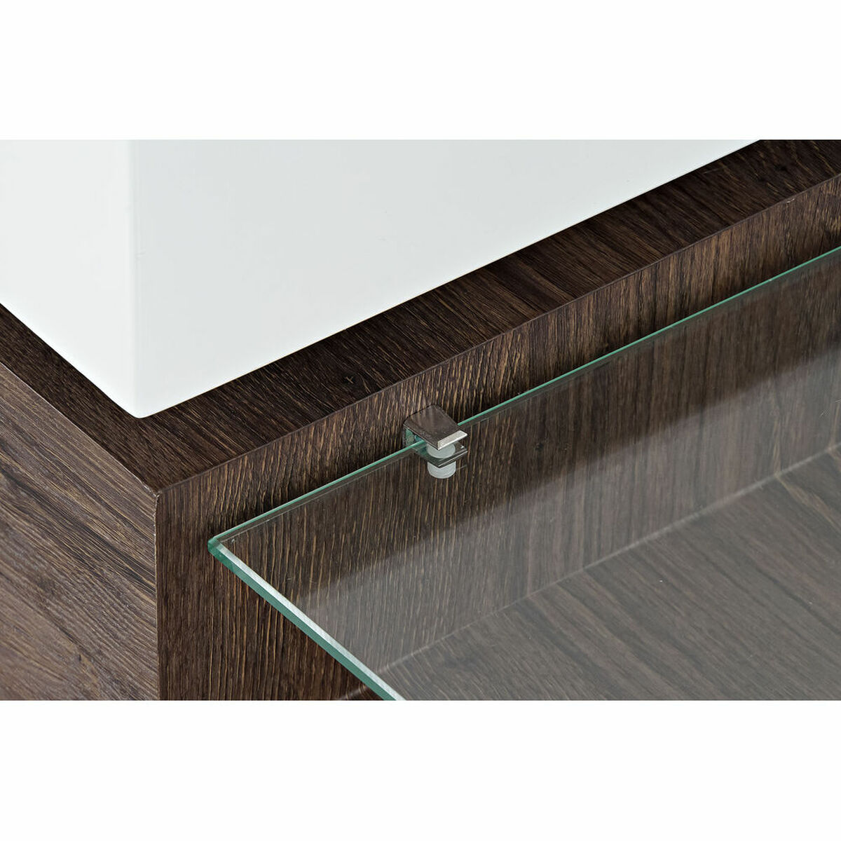 Soffbord DKD Home Decor 80 x 60 x 38 cm Glas Aluminium Trä MDF - 15