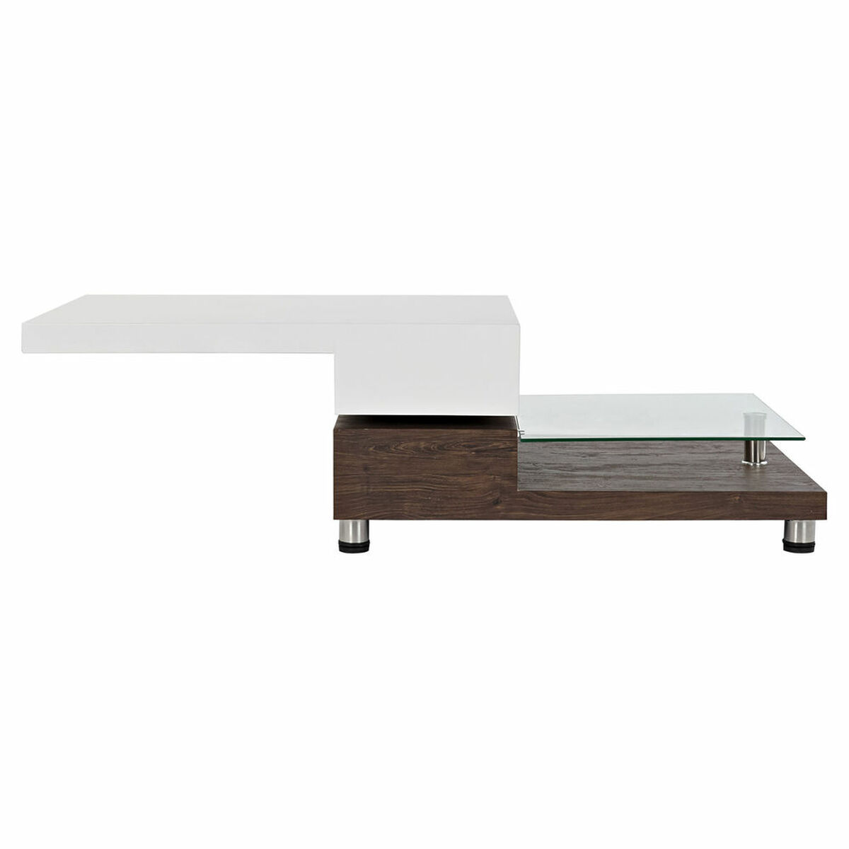 Soffbord DKD Home Decor 80 x 60 x 38 cm Glas Aluminium Trä MDF - 13