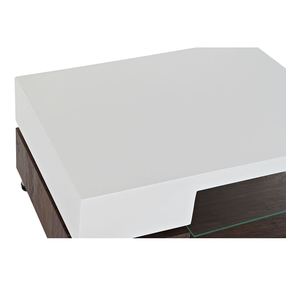 Soffbord DKD Home Decor 80 x 60 x 38 cm Glas Aluminium Trä MDF - 2