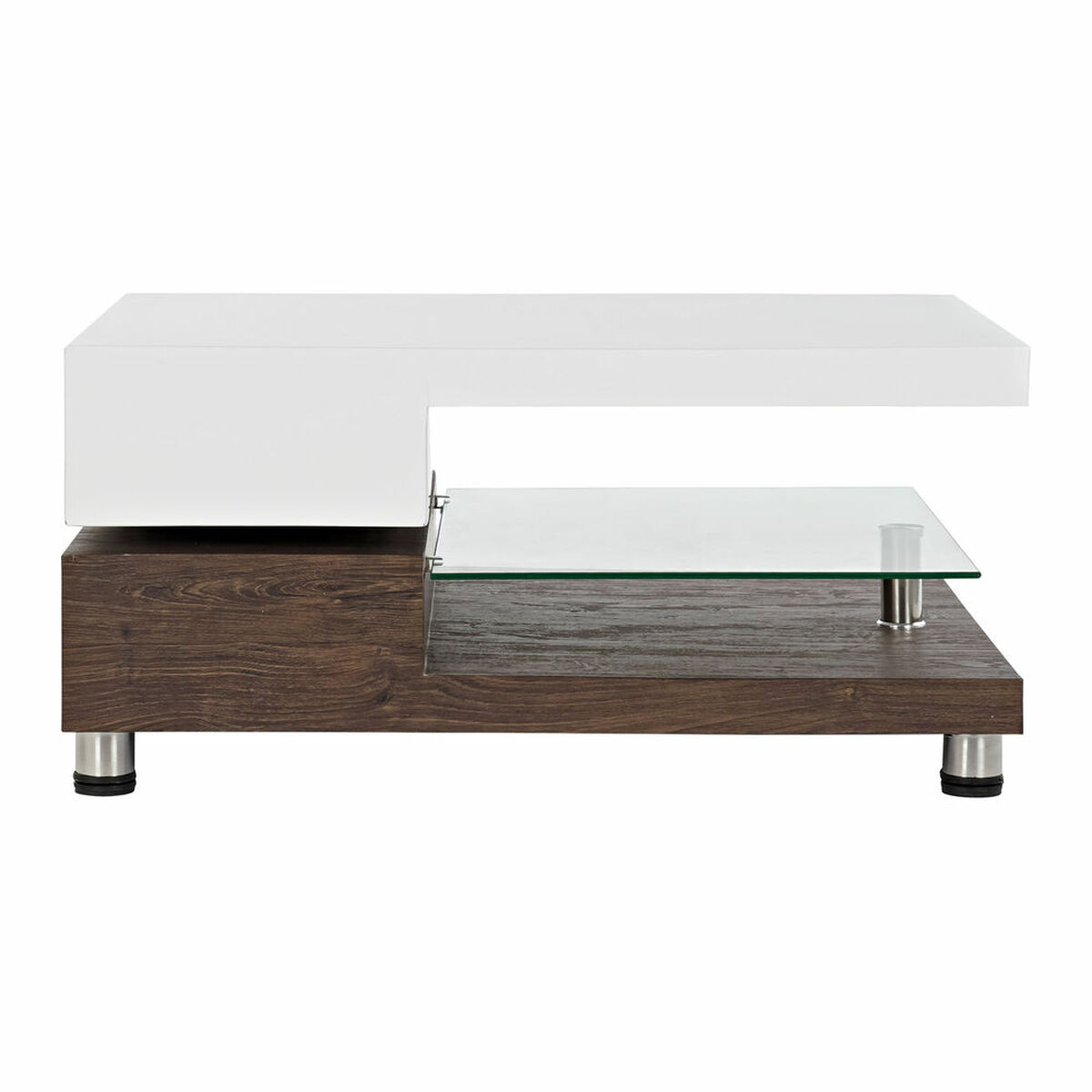 Soffbord DKD Home Decor 80 x 60 x 38 cm Glas Aluminium Trä MDF - 12