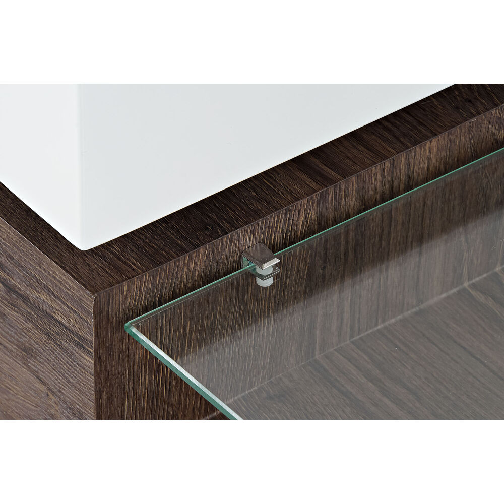 Soffbord DKD Home Decor 80 x 60 x 38 cm Glas Aluminium Trä MDF - 7