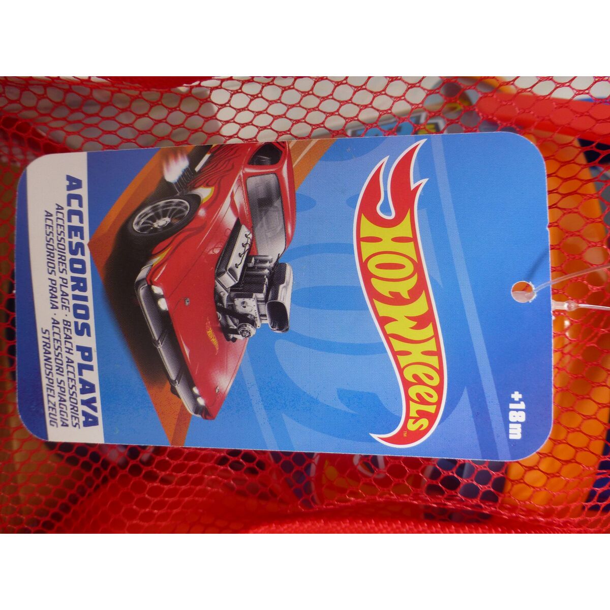 Strandleksaker set Hot Wheels Ø 18 cm polypropen (12 antal) - 5
