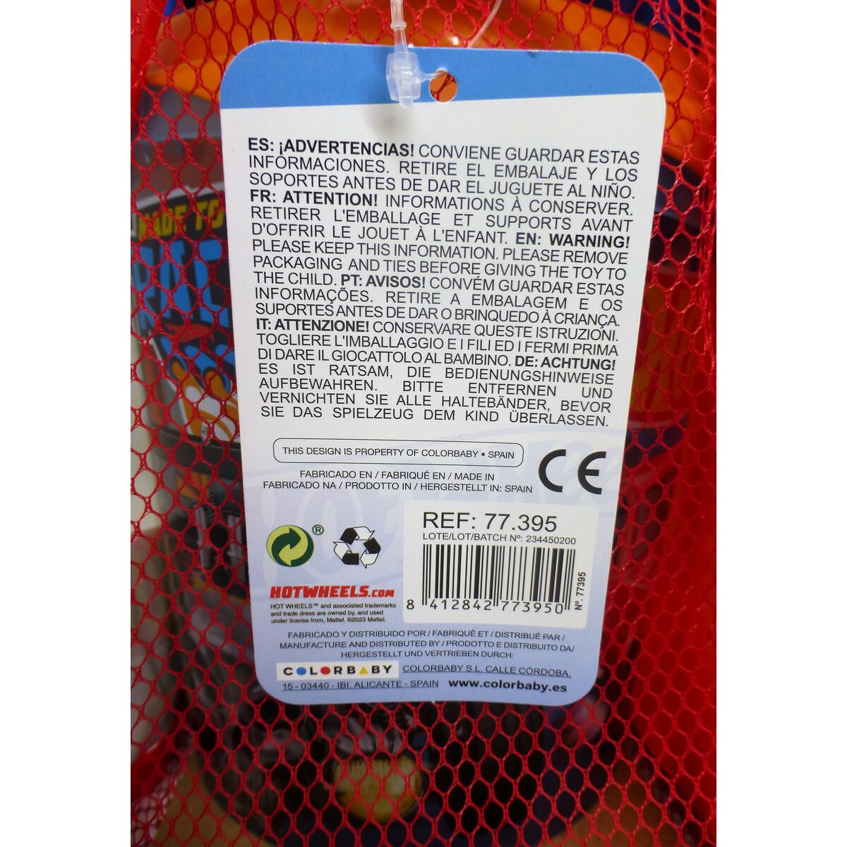 Strandleksaker set Hot Wheels Ø 18 cm polypropen (12 antal) - 4