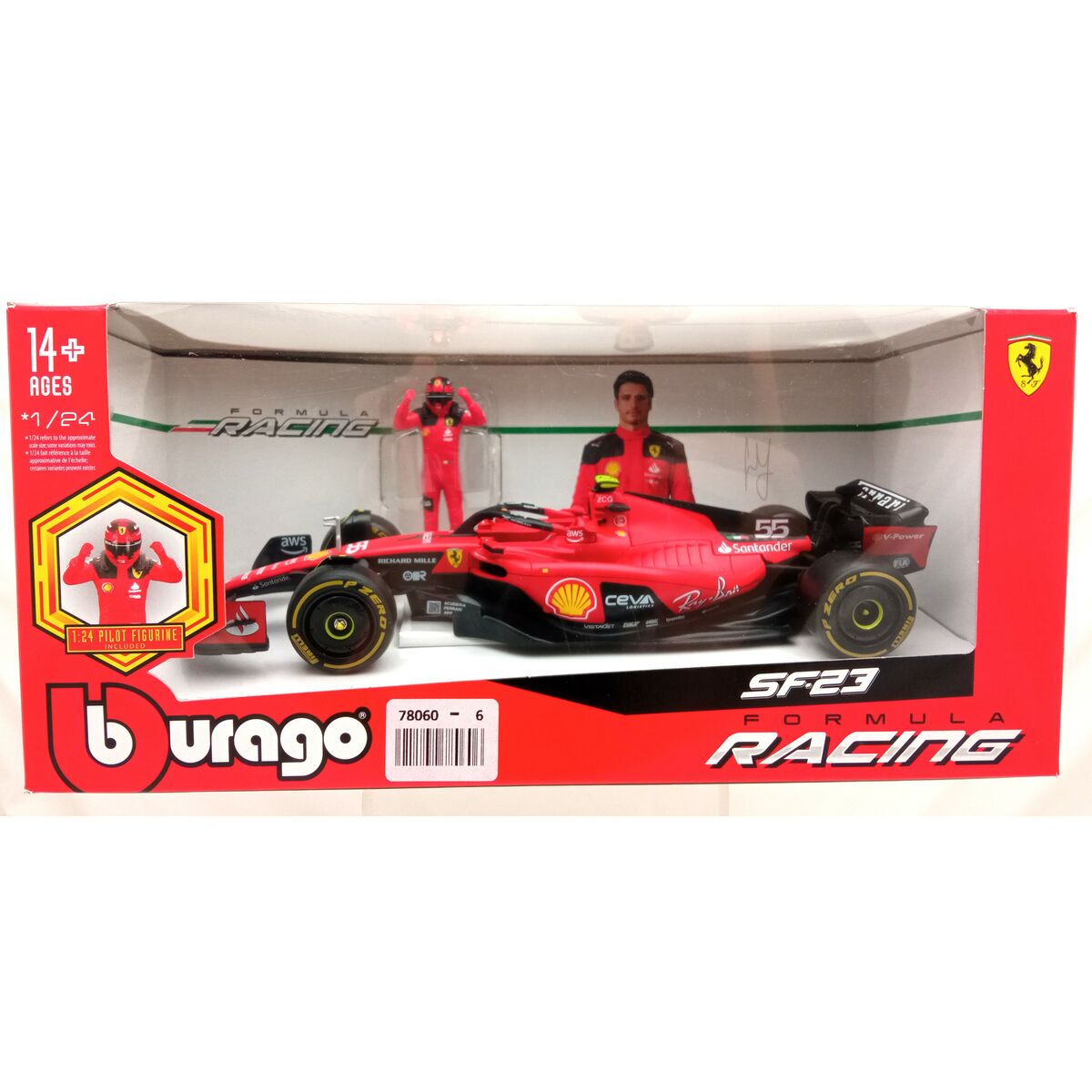 Bil Bburago Ferrari F1 Racing SF23 - 5
