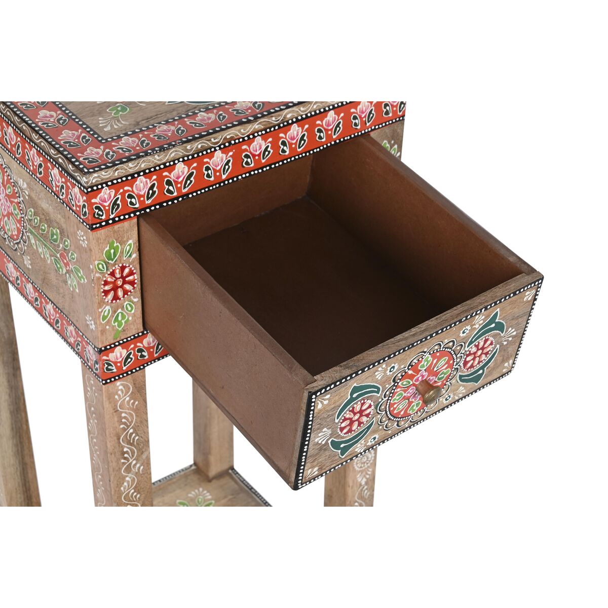 Sidobord DKD Home Decor Multicolour Naturell Mangoträ 30,5 x 31 x 80,5 cm - 3