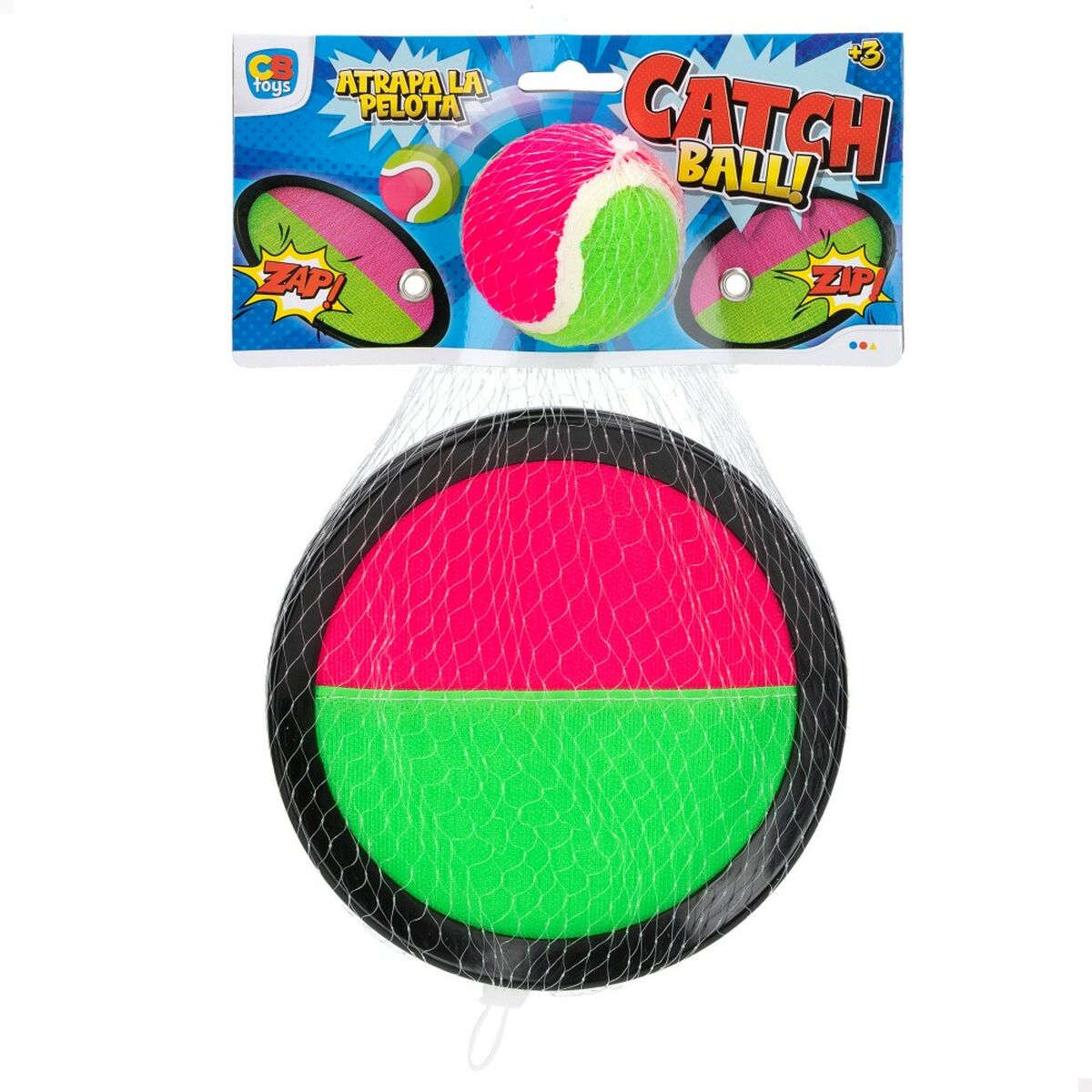 Strandleksak Colorbaby Catch Ball 20 x 2 x 20 cm Velcro (12 antal) - 8
