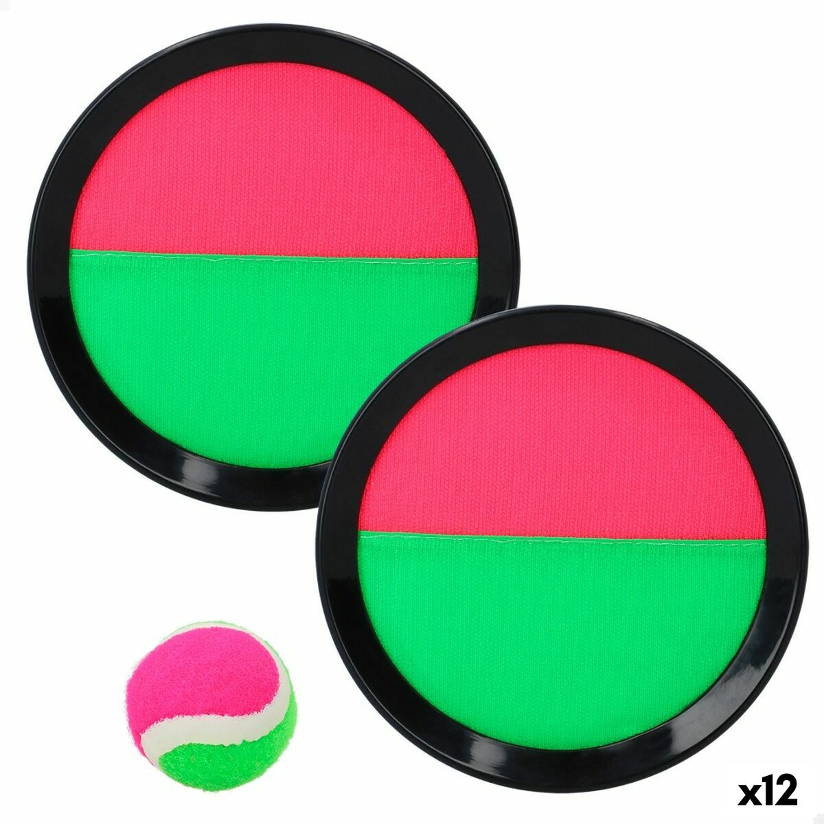 Strandleksak Colorbaby Catch Ball 20 x 2 x 20 cm Velcro (12 antal) - 5