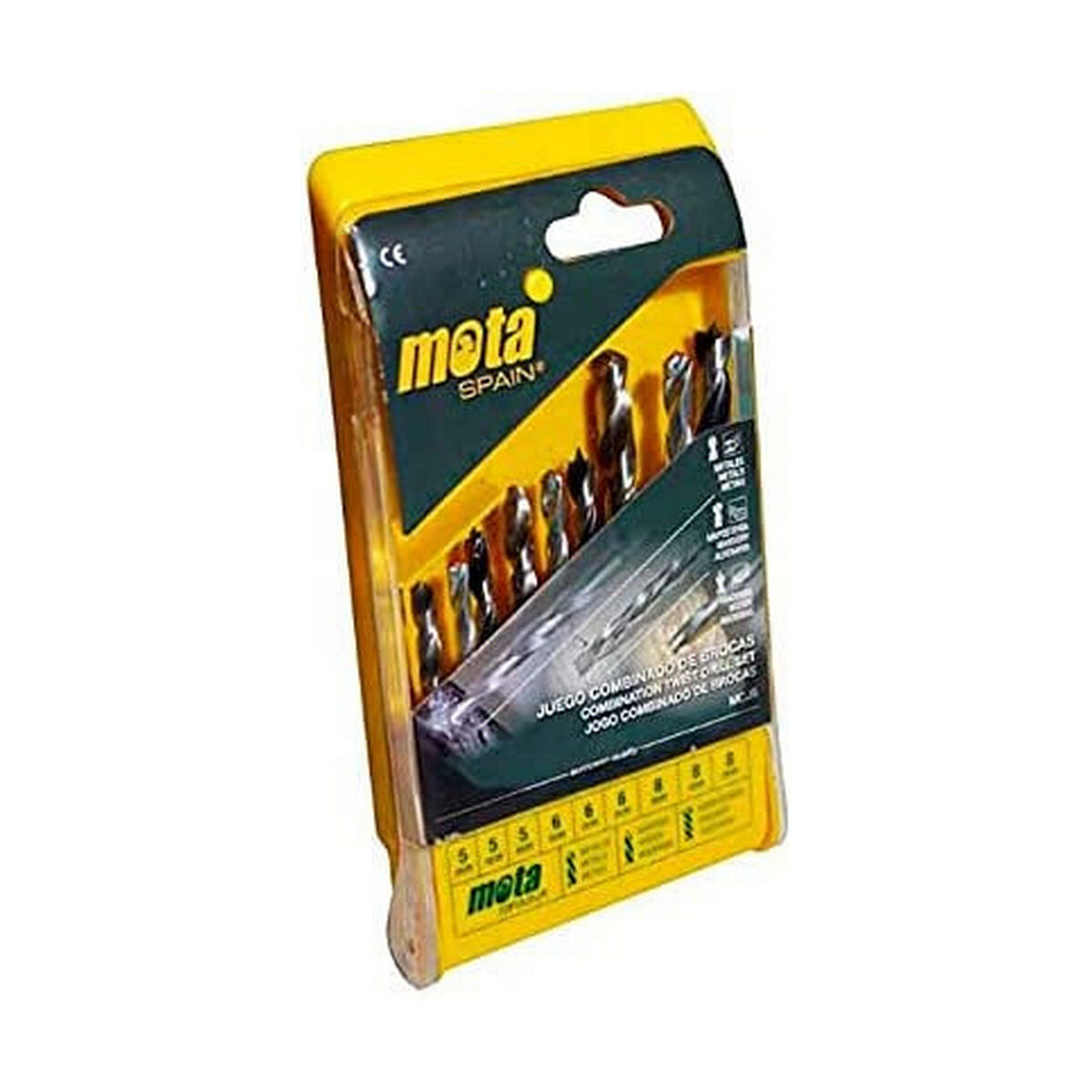 Spolset Mota mcj9 Widia Metall 9 Delar Tungsten Flera användningsområden