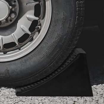 vidaXL Hjulstopp 4 st 16x9x9 cm gummi