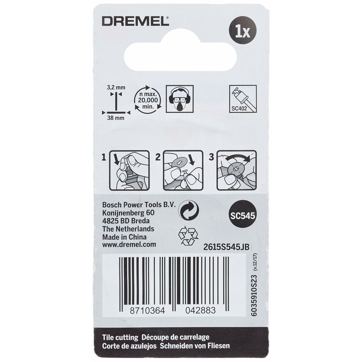 Diamantskiva Dremel S545 - 3