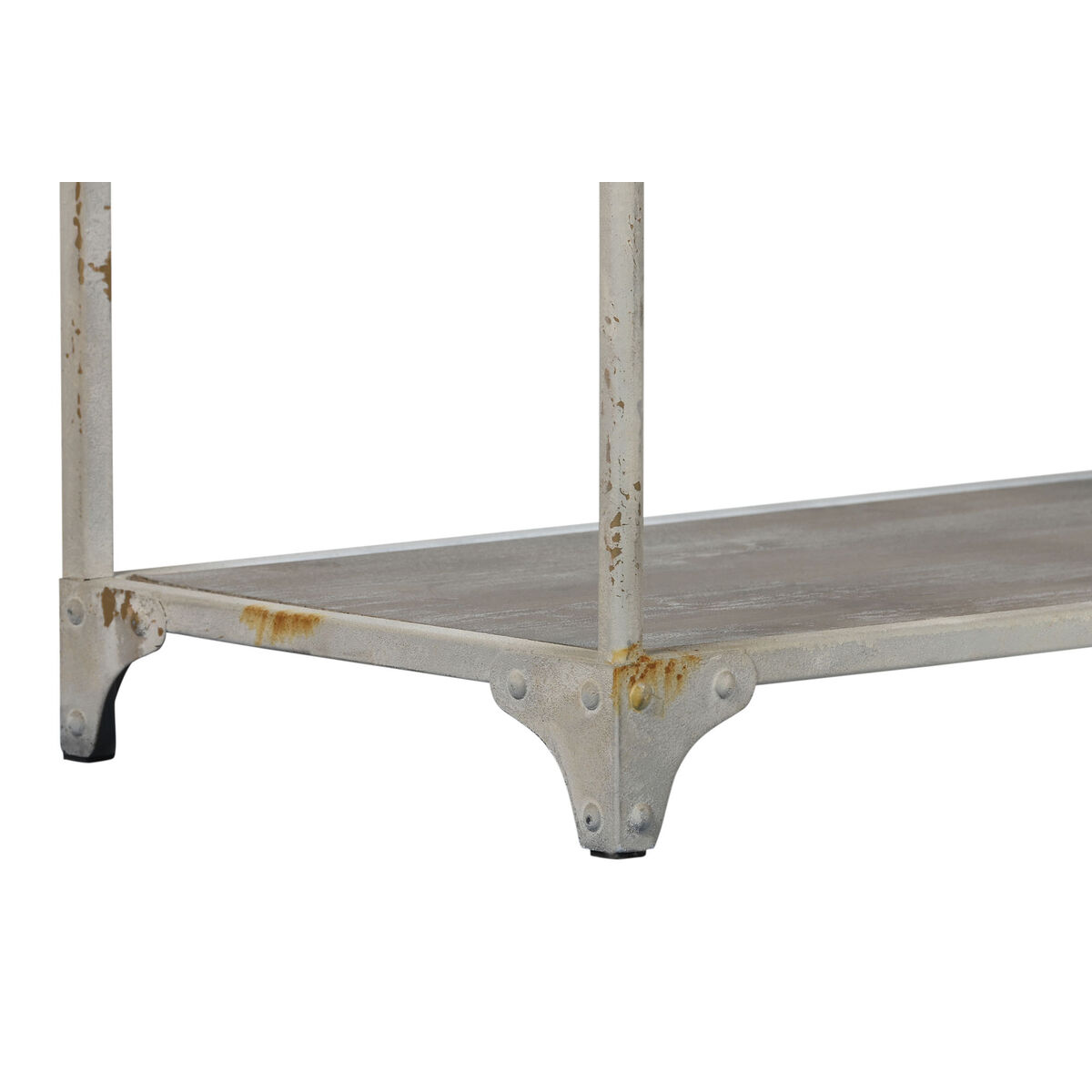 Bokhylla Home ESPRIT Vit Naturell Metall 159 X 36,5 X 91 cm - 4