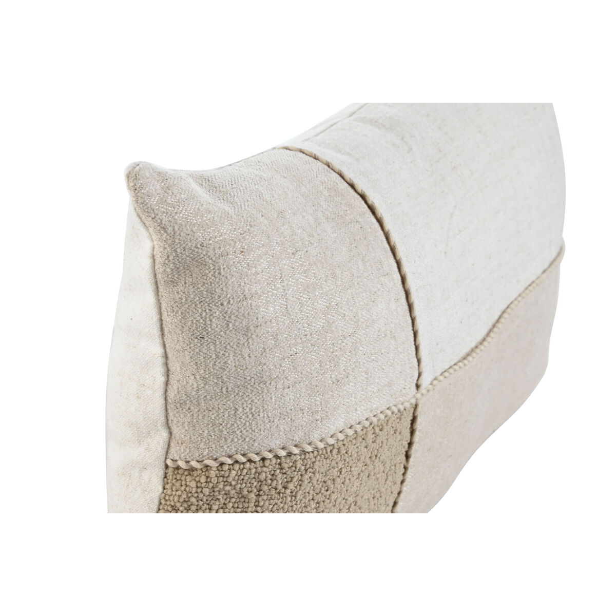 Kudde Home ESPRIT Vit Beige Patchwork Cottage 50 x 30 cm - 2