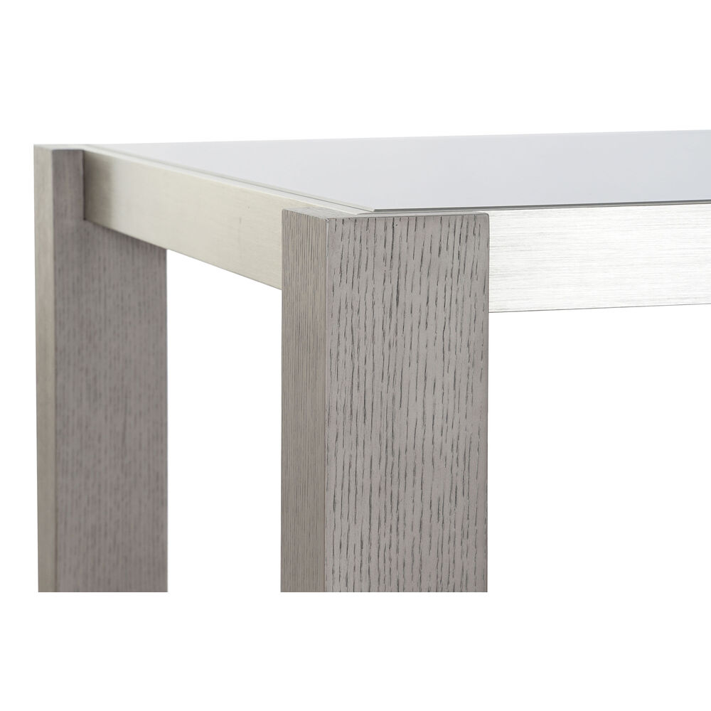 Matsalsbord DKD Home Decor Glas Grå Aluminium Tölgy Härdat glas (162 x 92 x 74 cm) - 5